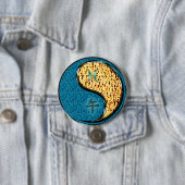 Vissen & Vuur Paard Ronde Button 7,6 Cm (In situ)