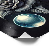 Vissen "Waar Dromen Stromen" Glanzend Poster (Hoek)