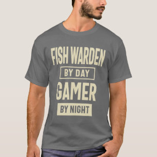 Vissen Warden Gift Funny Job Title Beroeps T-shirt