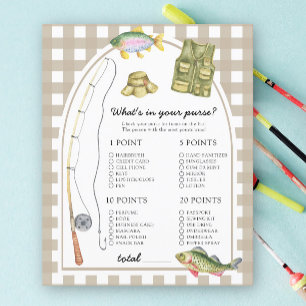 Vissen - Wat zit er in je tas baby shower spel