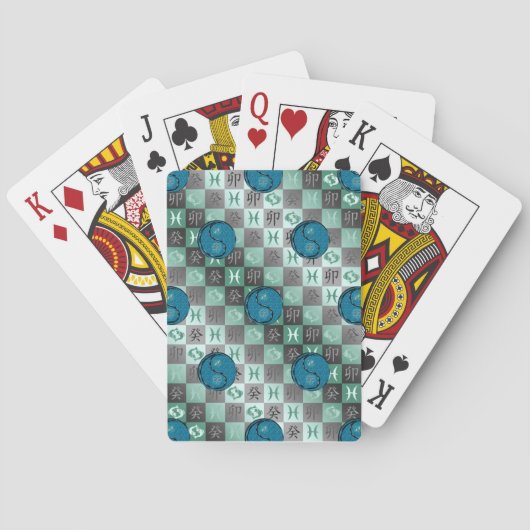Vissen & Water Konijn Pokerkaarten (Achterkant)