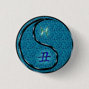 Vissen & Water Os Ronde Button 3,2 Cm