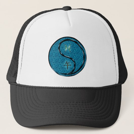 Vissen & Water Paard Trucker Pet (Voorkant)
