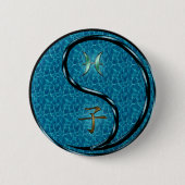 Vissen & Water Rat Ronde Button 5,7 Cm (Voorkant)