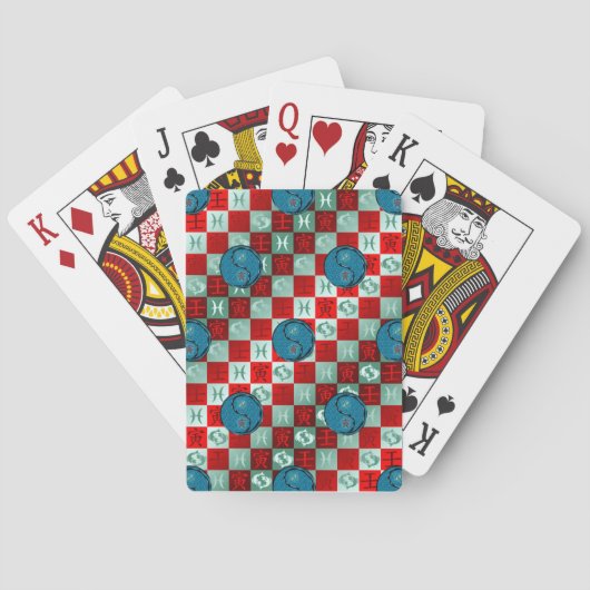 Vissen & Water Tijger Pokerkaarten (Achterkant)