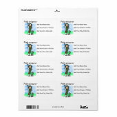 Vissen Whisperer Etiket (Full Sheet)