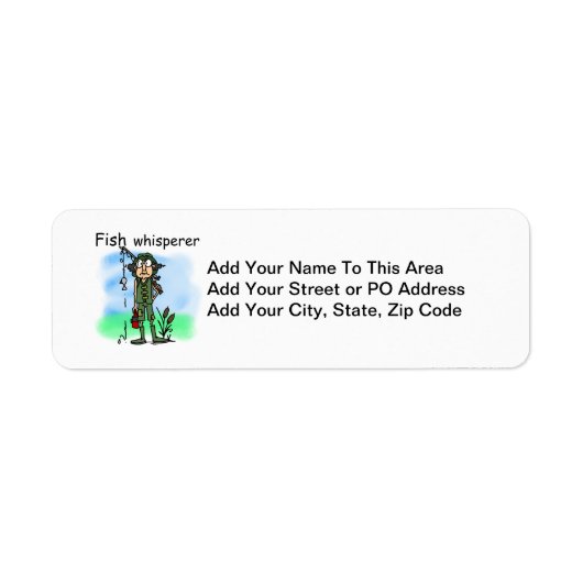 Vissen Whisperer Etiket (Voorkant)