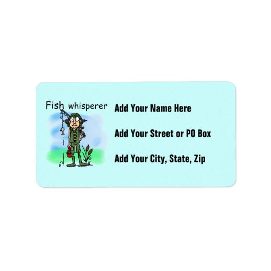 Vissen Whisperer Etiket (Voorkant)