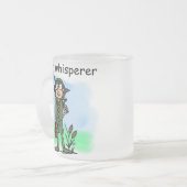 Vissen Whisperer Matglas Koffiemok (Voorkant links)
