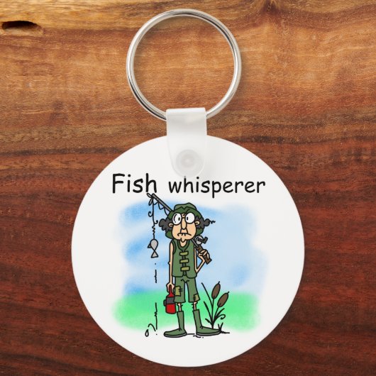 Vissen Whisperer Sleutelhanger (Voorkant)