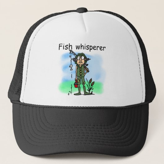 Vissen Whisperer Trucker Pet (Voorkant)