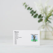 Vissen Whisperer Visitekaartje (Staand voorkant)