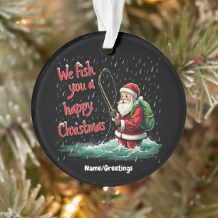 Vissen Wij Jou een Prettig Kerstfeest Ornament