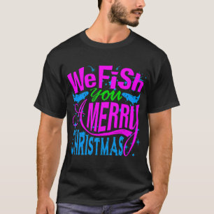 Vissen wij u een prettig kerstfeest t-shirt