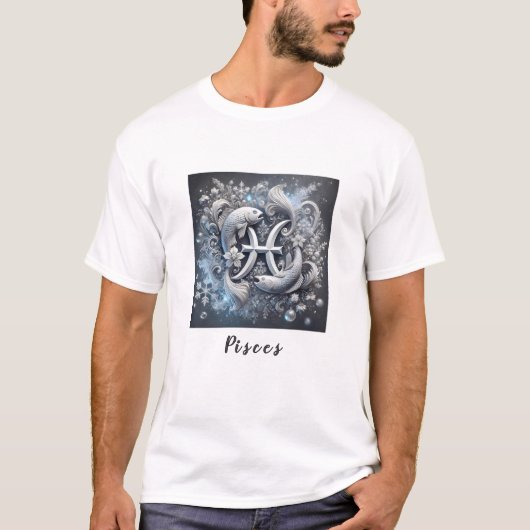 Vissen - Winter Essence Zodiac T-shirt (Voorkant)