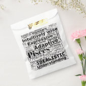 Vissen Word Cloud Zodiac Inspiratie Bedankzakje (Gezegeld)