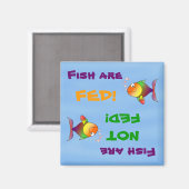 Vissen worden gevoed/niet gevoede magneet (Voorkant / Achterkant)