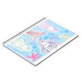Vissen zee kunst notitieboek (Linkerzijde)