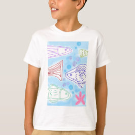 Vissen zee kunst t-shirt