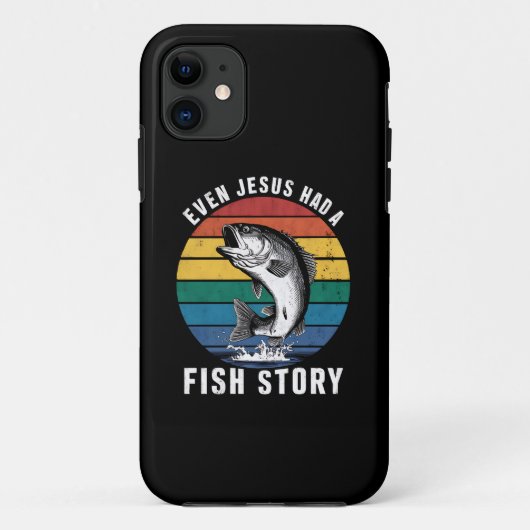 Vissen Zelfs Jesus had Fish Story Bass Fish Funny Case-Mate iPhone Case (Achterkant)