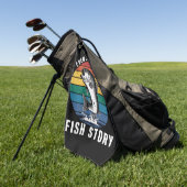 Vissen Zelfs Jesus had Fish Story Bass Fish Funny Golfhanddoek (Groen)