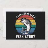 Vissen Zelfs Jesus had Fish Story Bass Fish Funny Kaart (Voorkant)