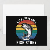 Vissen Zelfs Jesus had Fish Story Bass Fish Funny Kaart (Voorkant / Achterkant)
