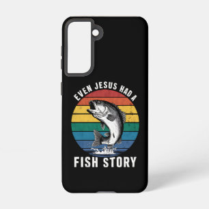 Vissen Zelfs Jesus had Fish Story Bass Fish Funny Samsung Galaxy Hoesje