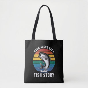 Vissen Zelfs Jezus Had Vis Verhaal Baars Vis Grapp Tote Bag