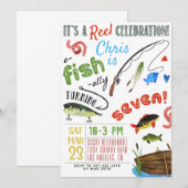 Vissen Zevende verjaardag Kaart (Voorkant / Achterkant)