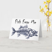 Vissen zijn bang voor mij kaart (Gele Bloem)