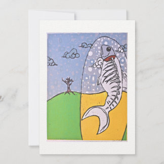 Vissen zijn bruin om te eten, platte kaart