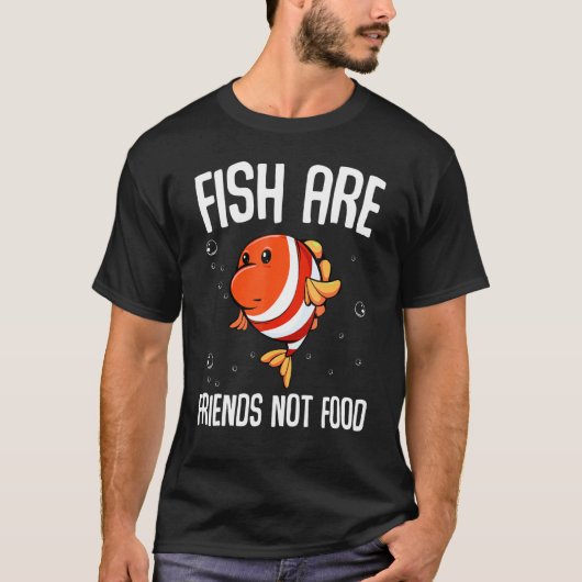 Vissen zijn vrienden die geen vegetarisch vederdie t-shirt (Voorkant)