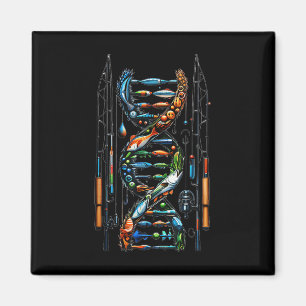 Vissen zit in mijn DNA B Vis Visser Mannen Vrouwen Magneet