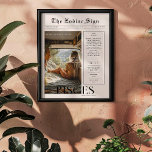 Vissen | Zodiac Astrology Fotokrant Poster<br><div class="desc">Dit verjaardagsdierenriem poster is vormgegeven om eruit te zien als een slanke krantencover met je eigen foto en informatie. Perfect voor vrienden en familie om ze een mooie dag te wensen wanneer ze een jaartje ouder worden. Met de naam van de ontvanger, en de persoonlijkheidskenmerken van verjaardagen en sterrenbeelden inbegrepen,...</div>