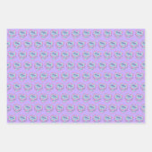 Vissen Zodiac Coquette Hart Verjaardagstaart Inpakpapier Vel (Voorkant 3)