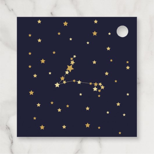 Vissen zodiac Dank u baby shower Bedankjes Labels (Achterkant)