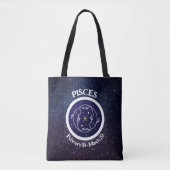 Vissen Zodiac Design Canvas tas (Voorkant)