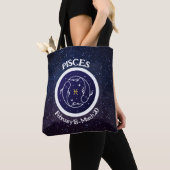 Vissen Zodiac Design Canvas tas (Dichtbij)
