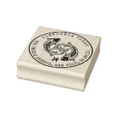 Vissen Zodiac Hand-getrokken Vissen | Retouradres Rubberstempel (Stempel)