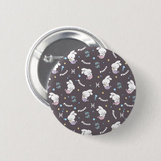 Vissen Zodiac Harmony: Konijnenzeemeerminnen Patro Ronde Button 5,7 Cm