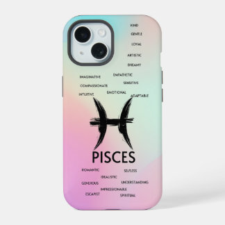 Vissen Zodiac Horoscoop Eigenschappen Meisjes iPhone 15 Case