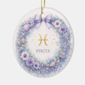 Vissen Zodiac Kerst Ornament – Winter Krans i (Links)