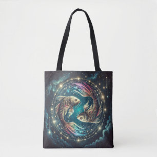 Vissen Zodiac Kunst Tote Bag