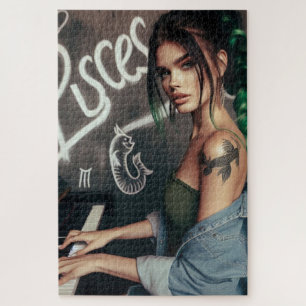Vissen Zodiac Musician Piano Legpuzzel