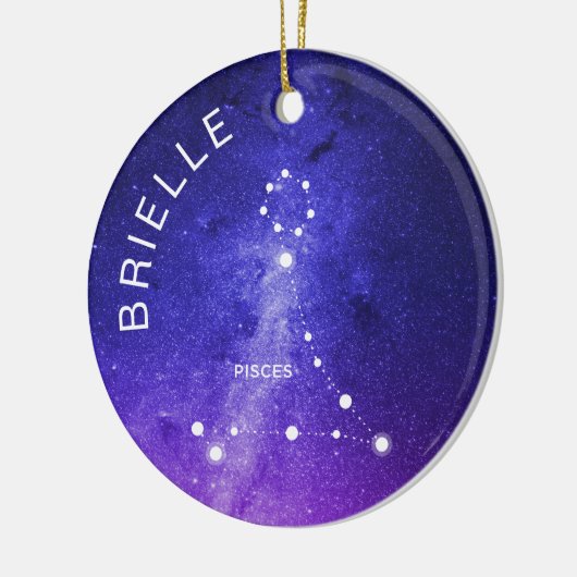 Vissen Zodiac Ornament Gepersonaliseerde Zodiac Gi (Links)