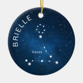 Vissen Zodiac Ornament Gepersonaliseerde Zodiac Gi