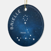 Vissen Zodiac Ornament Gepersonaliseerde Zodiac Gi (Links)