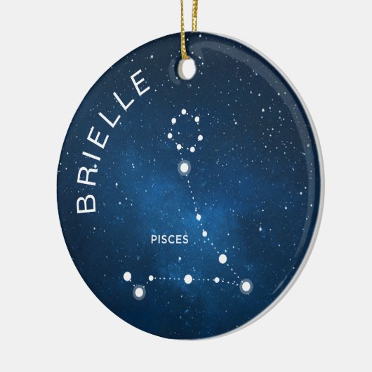 Vissen Zodiac Ornament Gepersonaliseerde Zodiac Gi (Links)