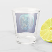 Vissen Zodiac Shot Glas (Achterkant)